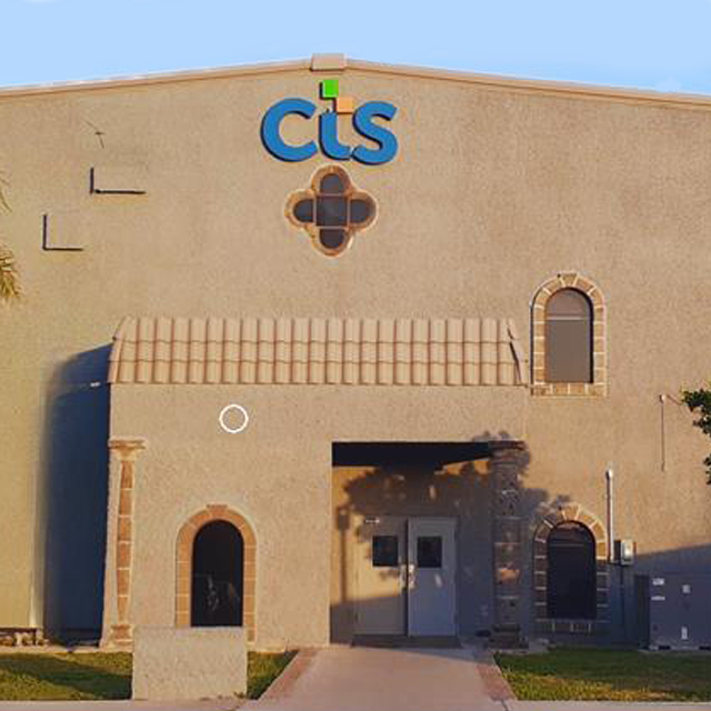 CTS facility with logo on front