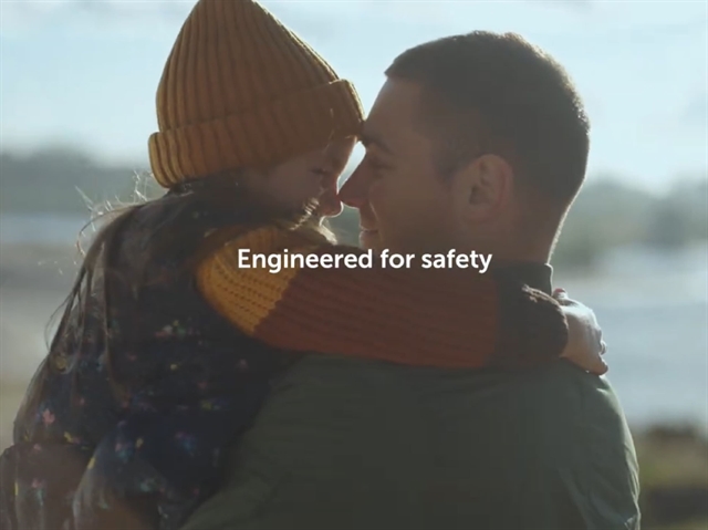 Father and daughter hugging