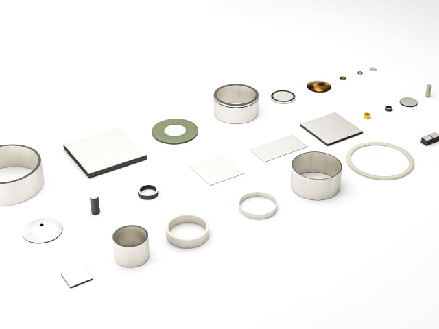 Assortment of piezoceramic components