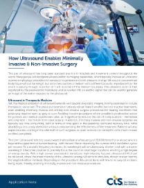 How ultrasound enables minimally and non-invasive surgery app note thumbnail image