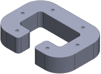 Render of laminated shield